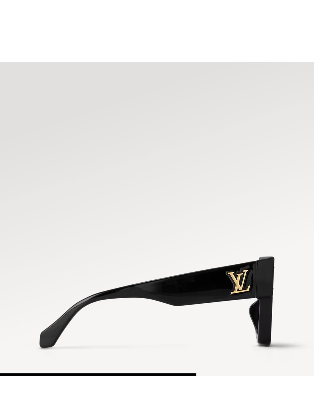 Louis Vuitton Cyclone Sunglasses Z1578E – Black/Gold Crystal Monogram Flower - Picture 4 of 6
